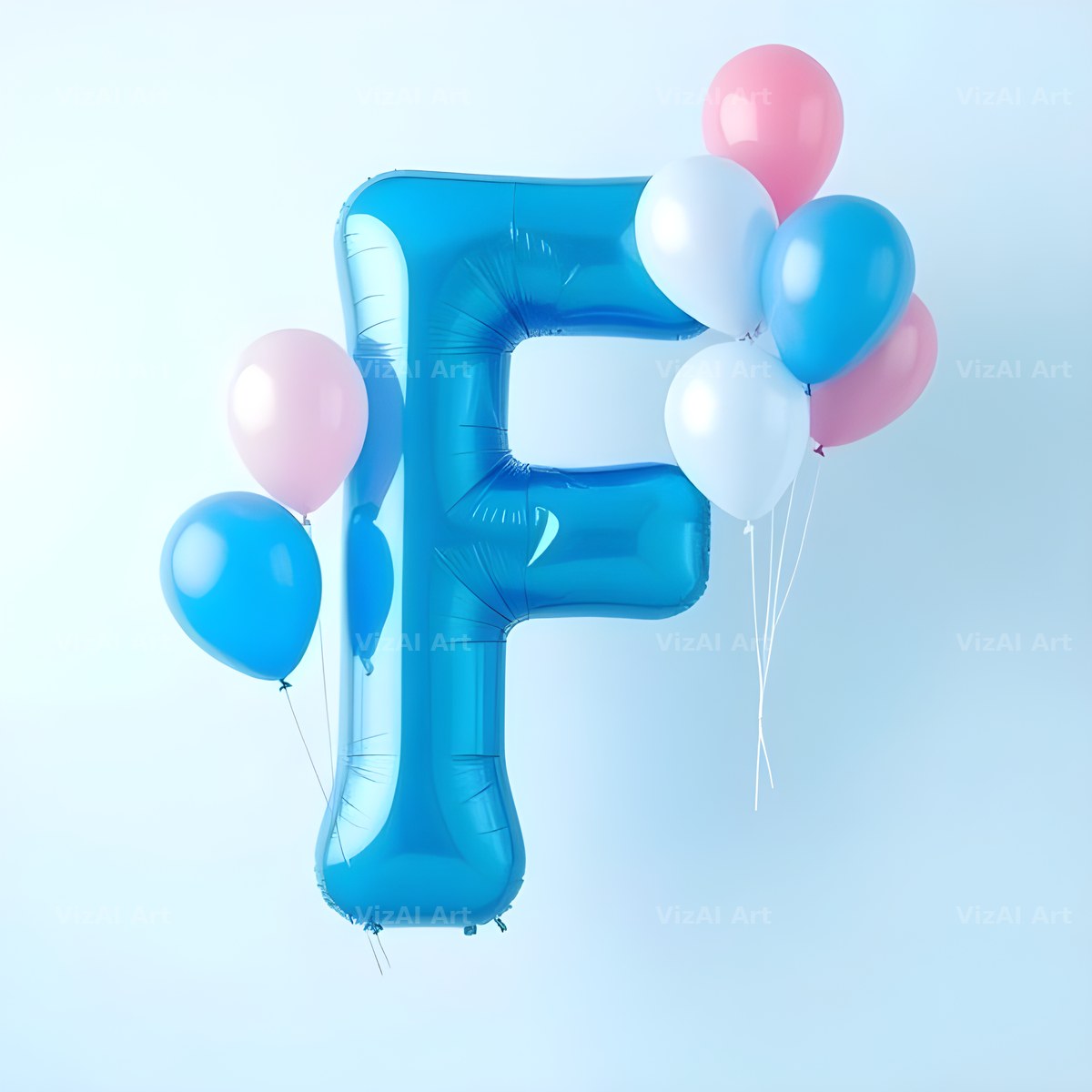 Party Balloon Cheer alphabet letter F