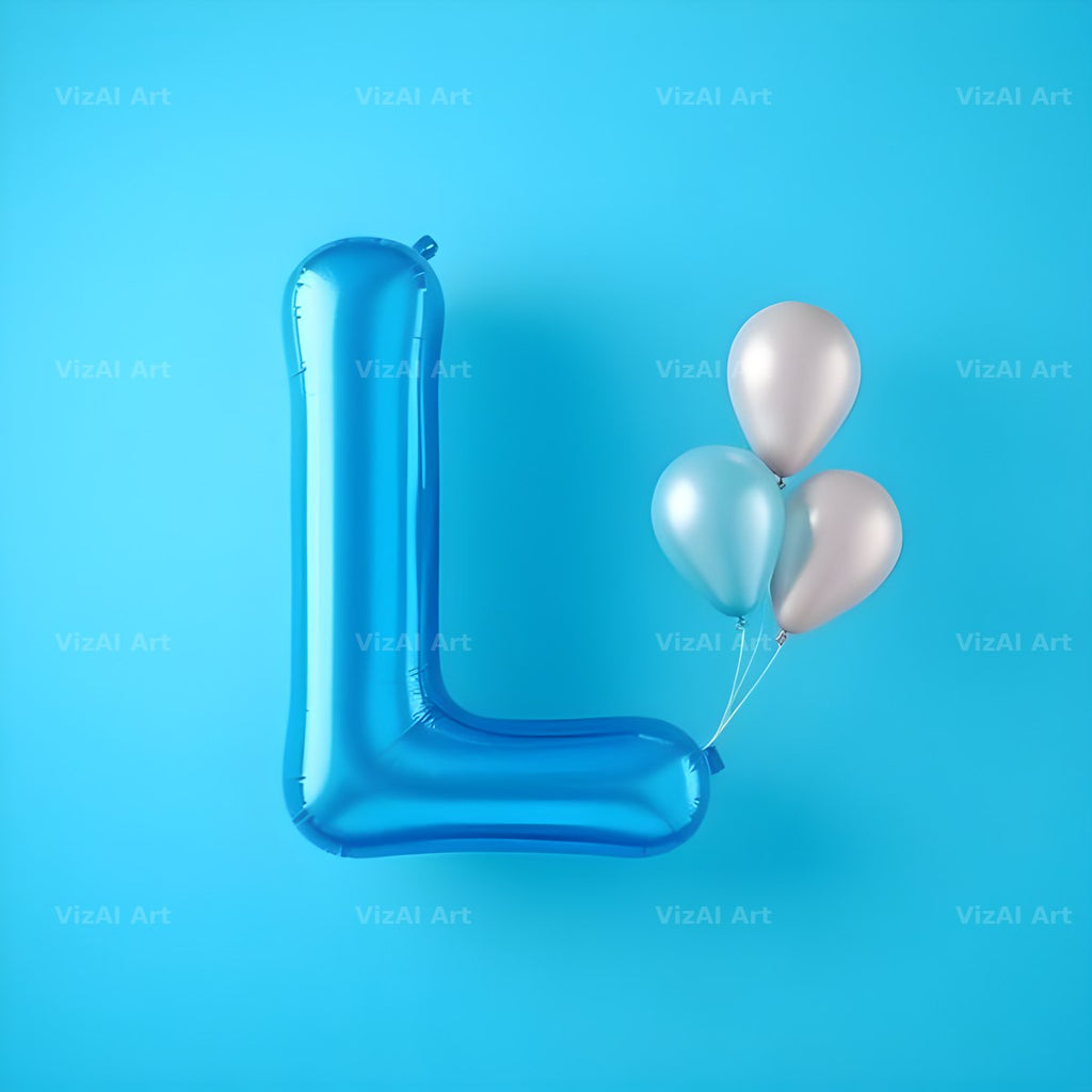 Party Balloon Cheer alphabet letter L