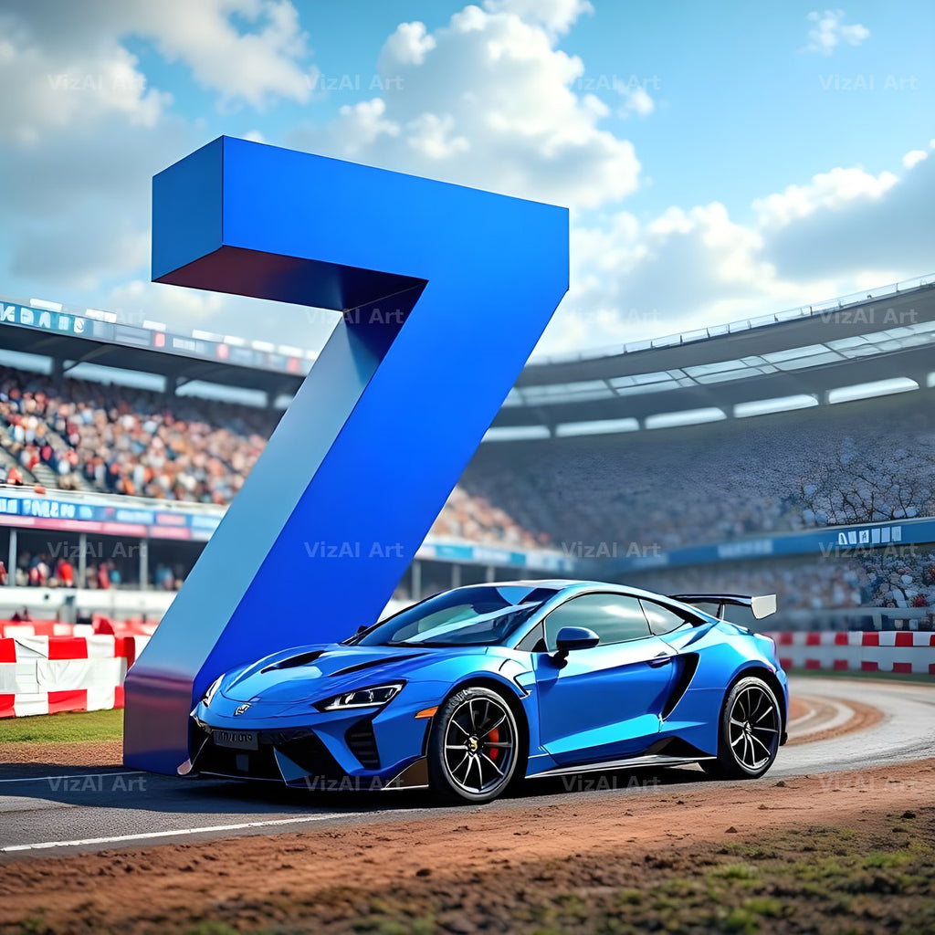 Race Car Circuit alphabet letter Z