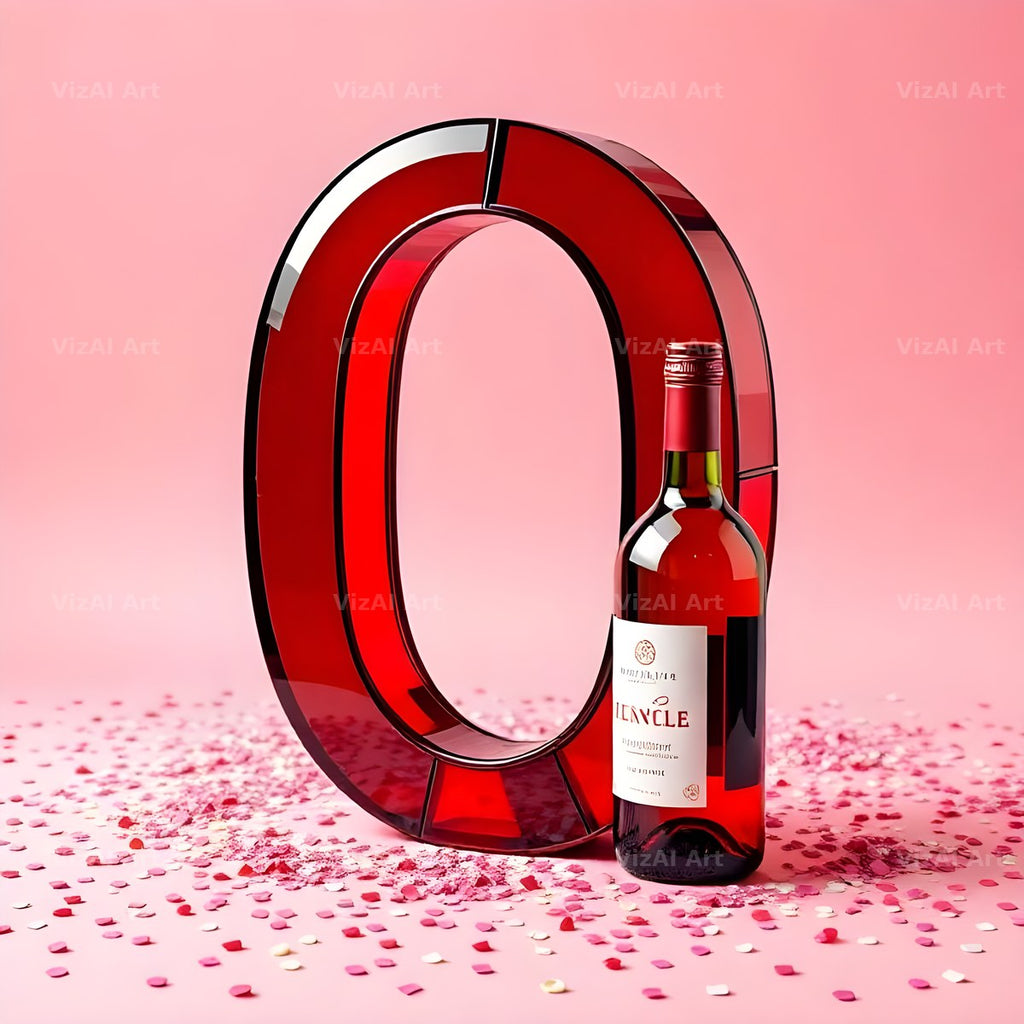 Red Wine Cellar alphabet letter O