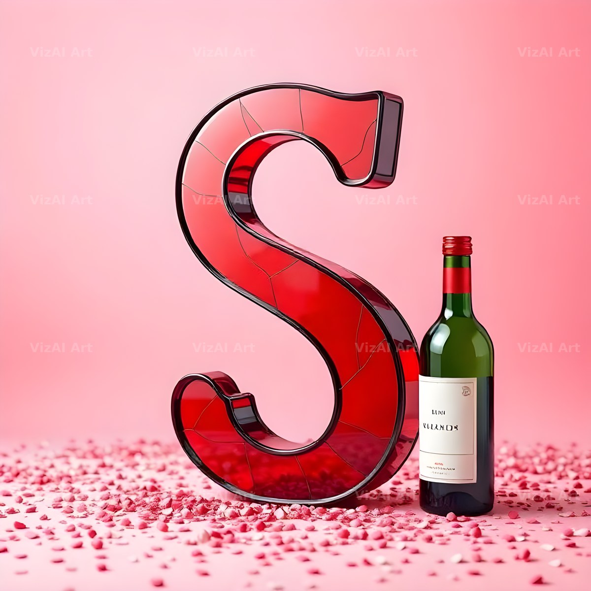 Red Wine Cellar alphabet letter S