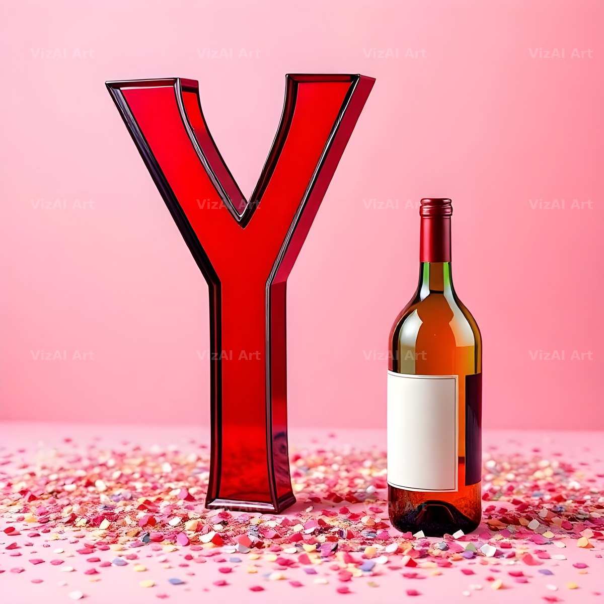 Red Wine Cellar alphabet letter Y