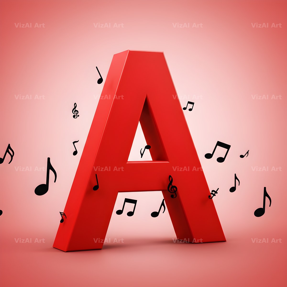 Scarlet Score Note alphabet letter A