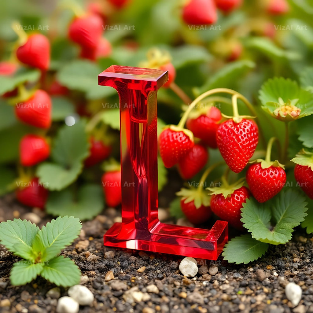 Strawberry Field Fresh alphabet letter L
