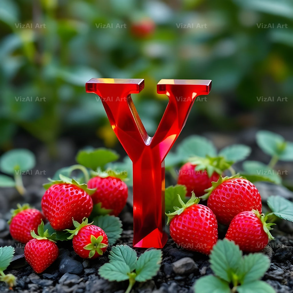 Strawberry Field Fresh alphabet letter Y