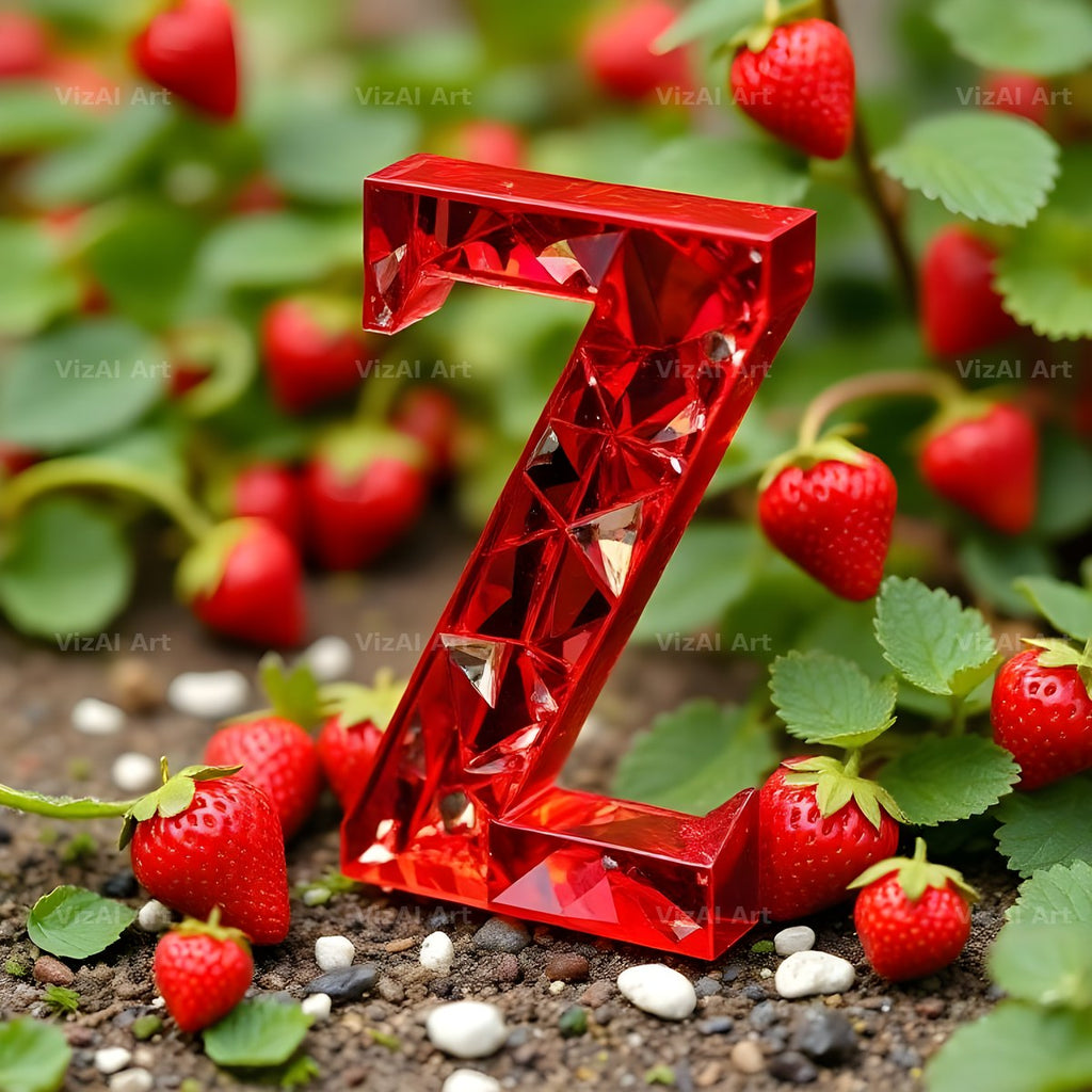 Strawberry Field Fresh alphabet letter Z