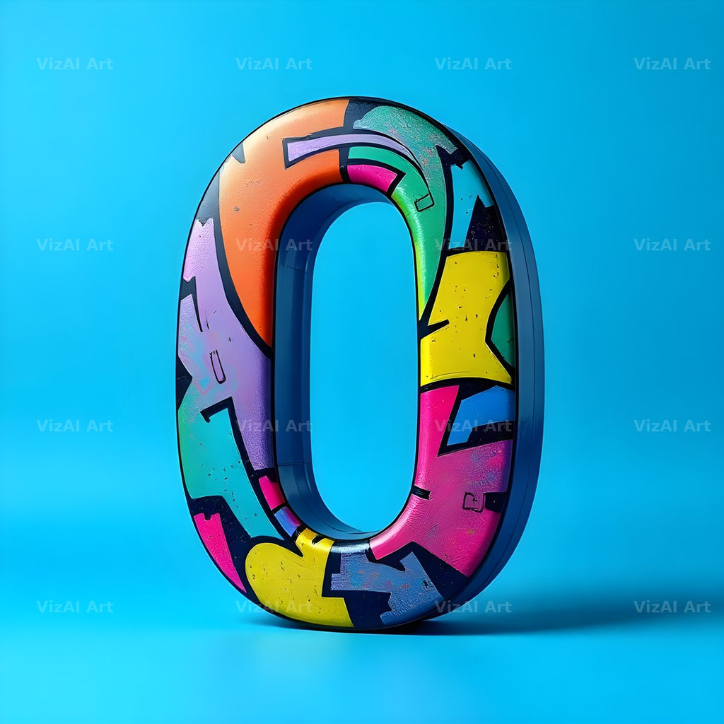 Street Graffiti Tag alphabet letter O
