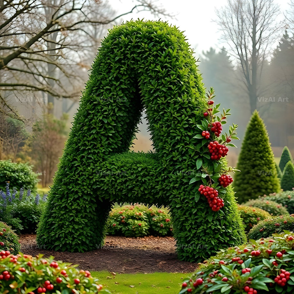 Topiary Hedge alphabet letter A