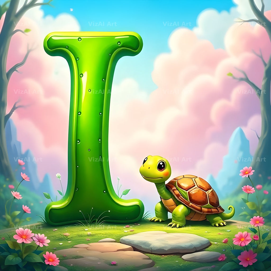 Turtle Meadow Tale alphabet letter I