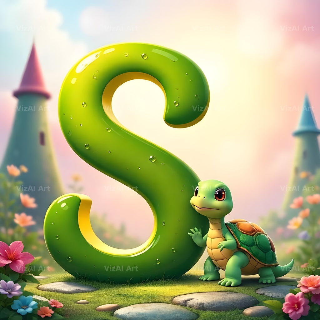 Turtle Meadow Tale alphabet letter S
