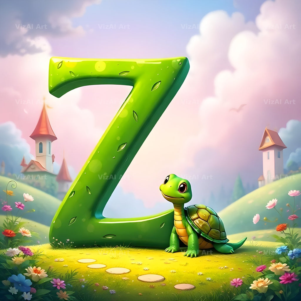 Turtle Meadow Tale alphabet letter Z