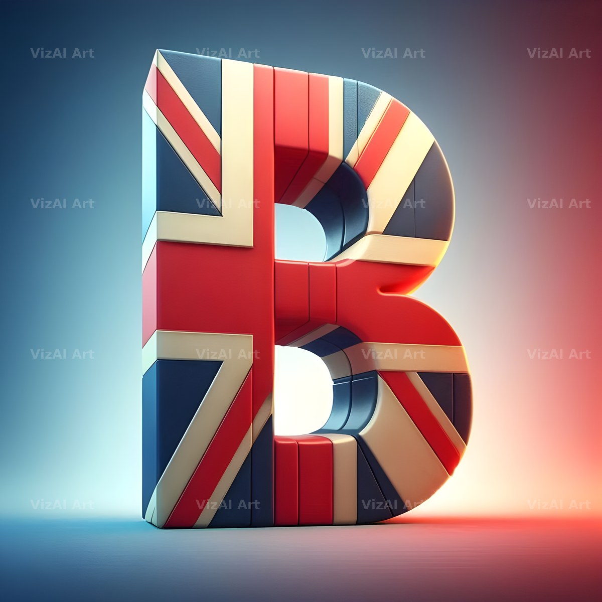 Union Jack alphabet letter B