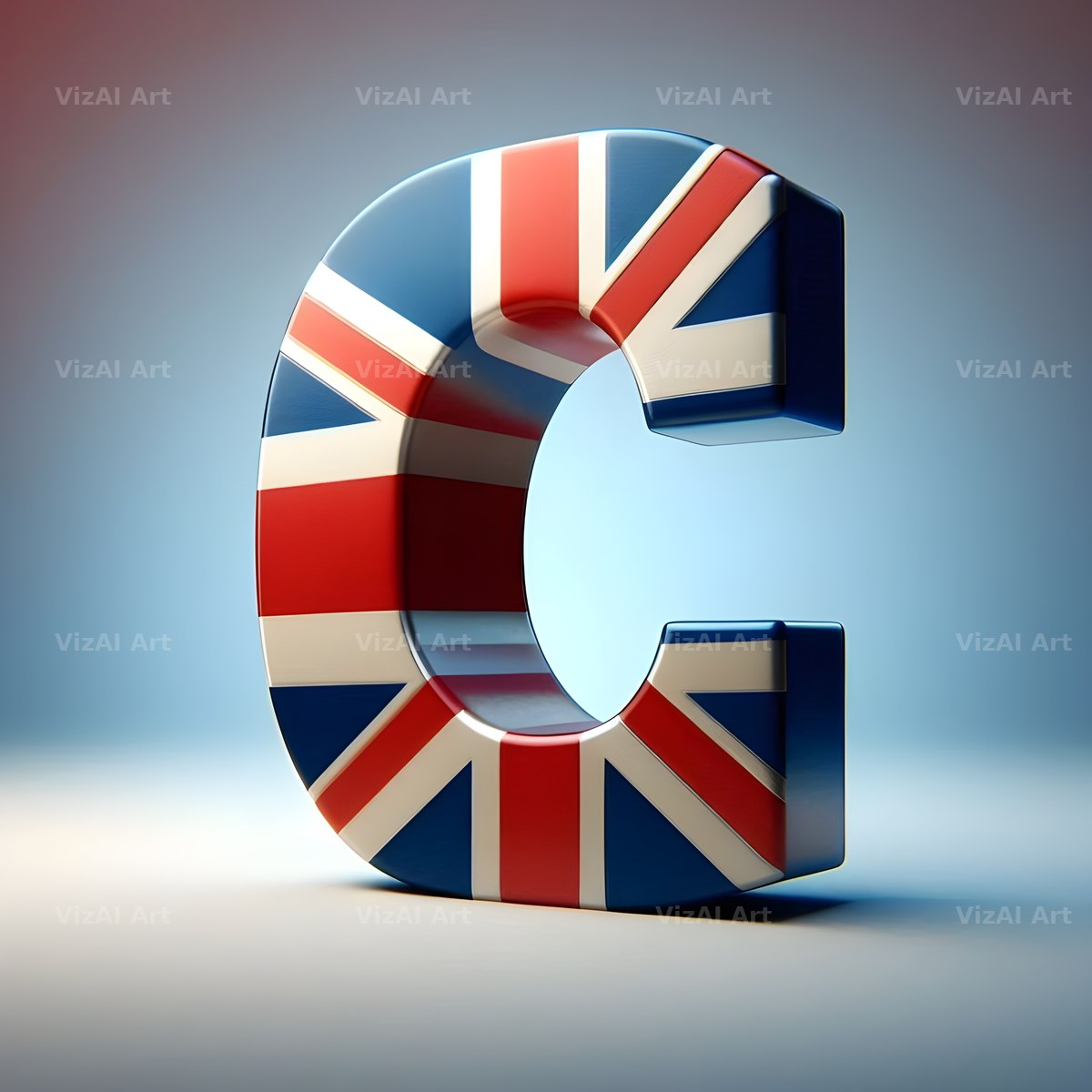 Union Jack alphabet letter C