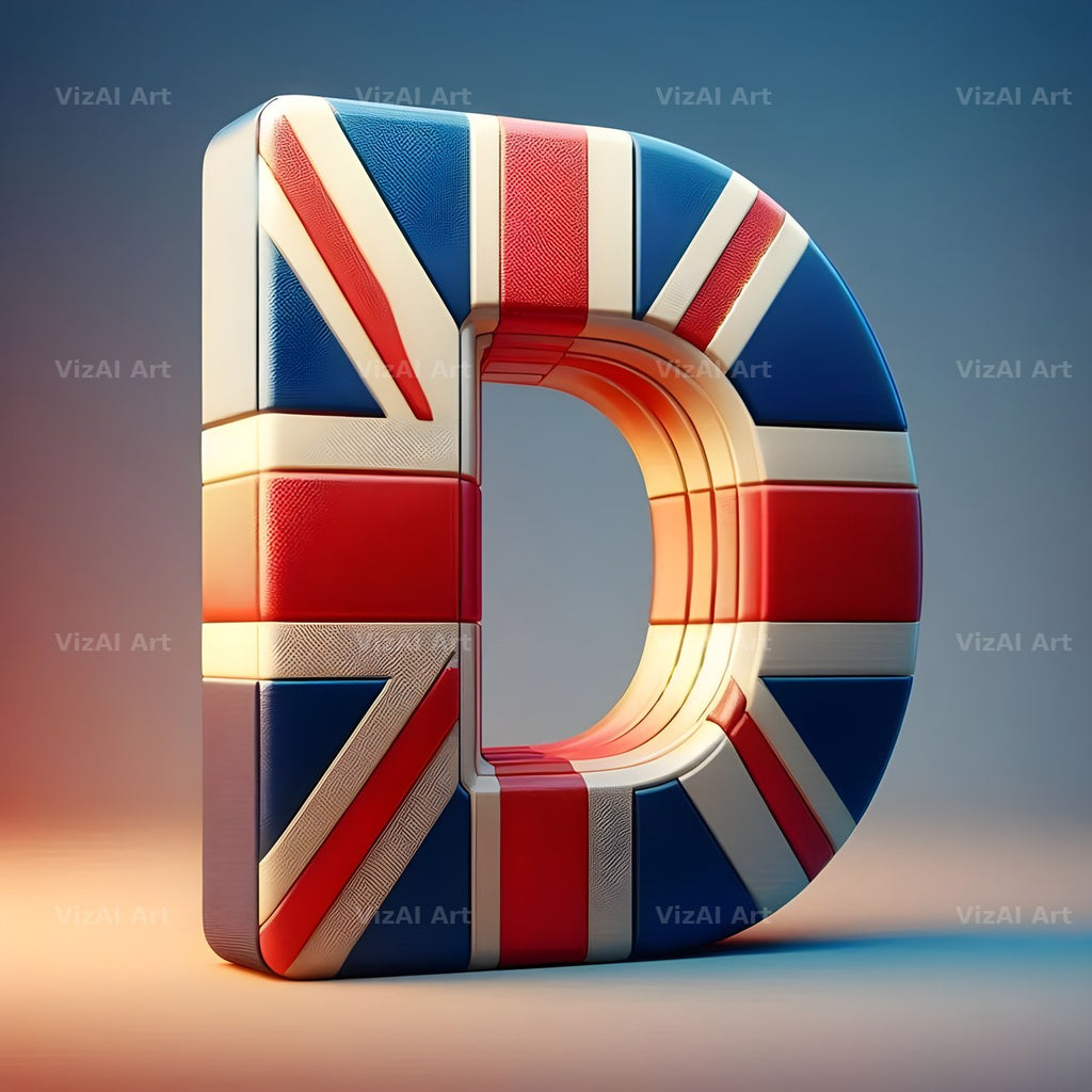 Union Jack alphabet letter D