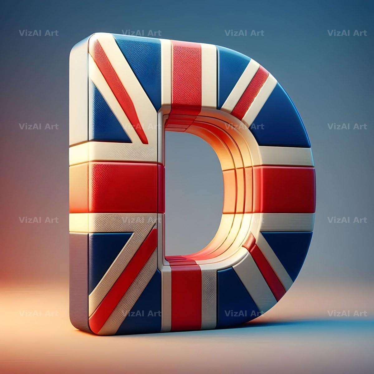 Union Jack alphabet letter D