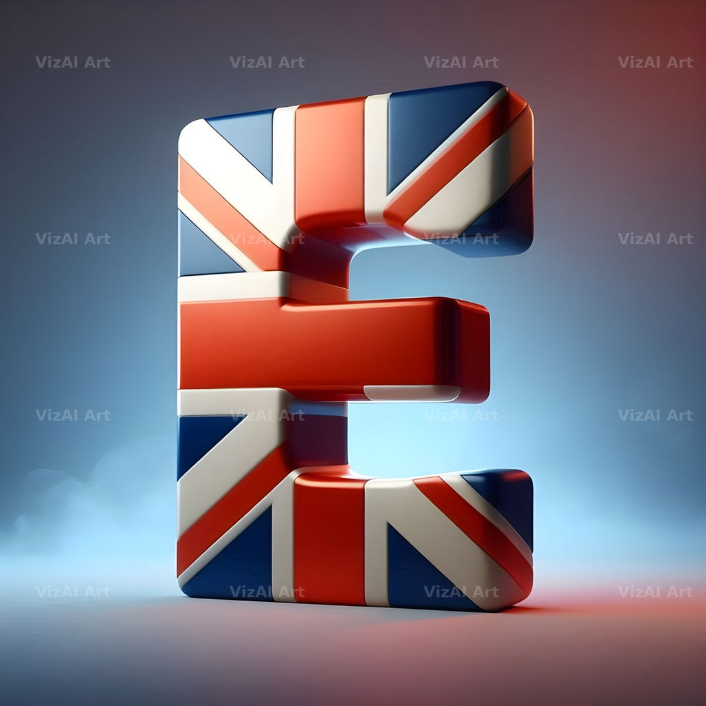 Union Jack alphabet letter E
