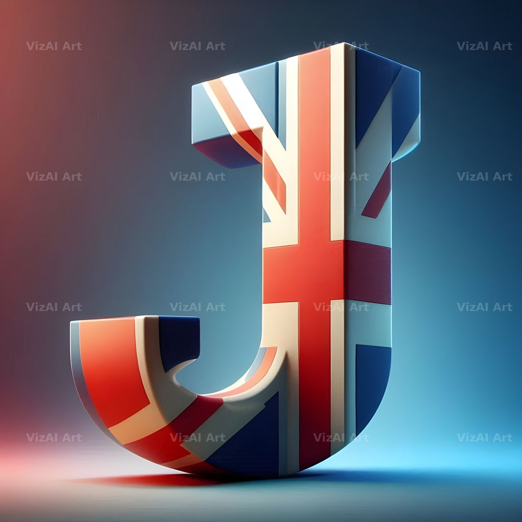 Union Jack alphabet letter J