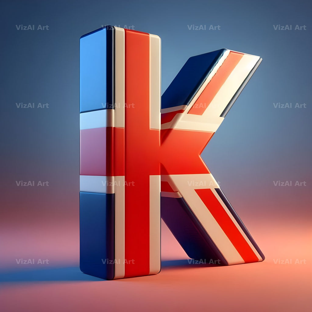 Union Jack alphabet letter K
