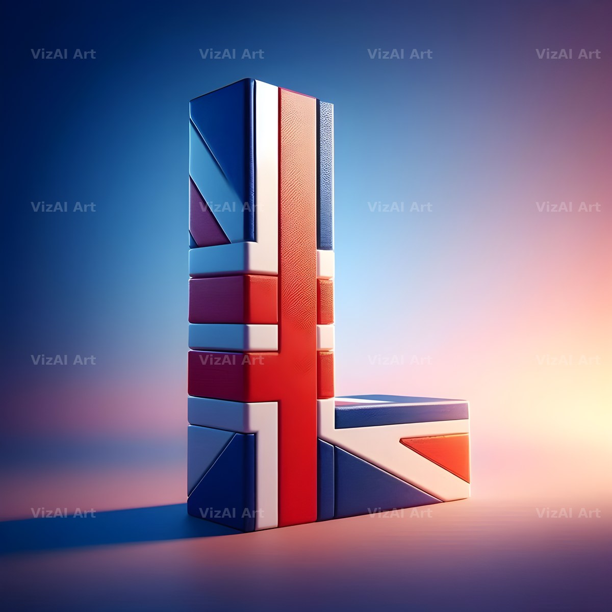 Union Jack alphabet letter L