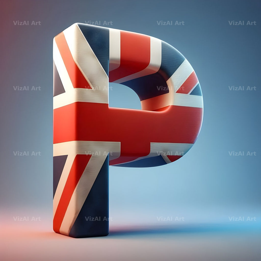 Union Jack alphabet letter P