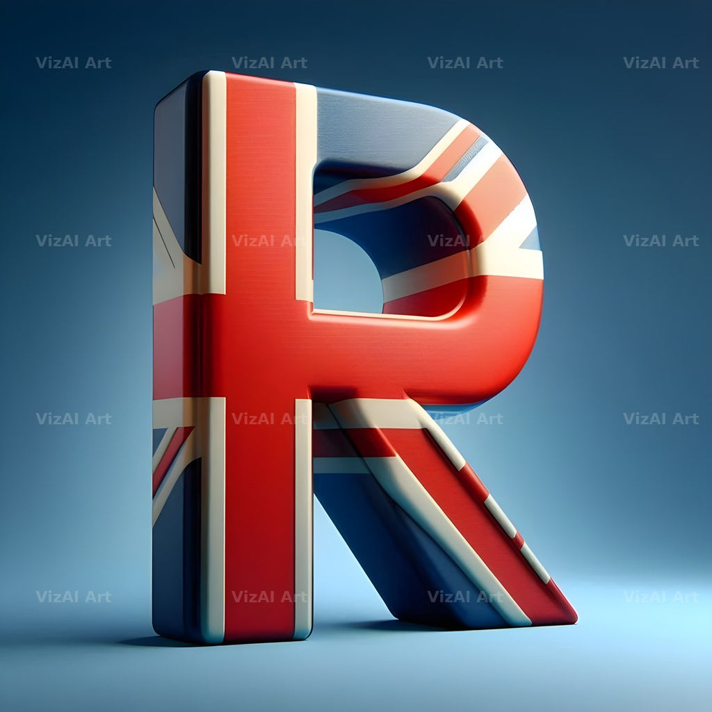 Union Jack alphabet letter R