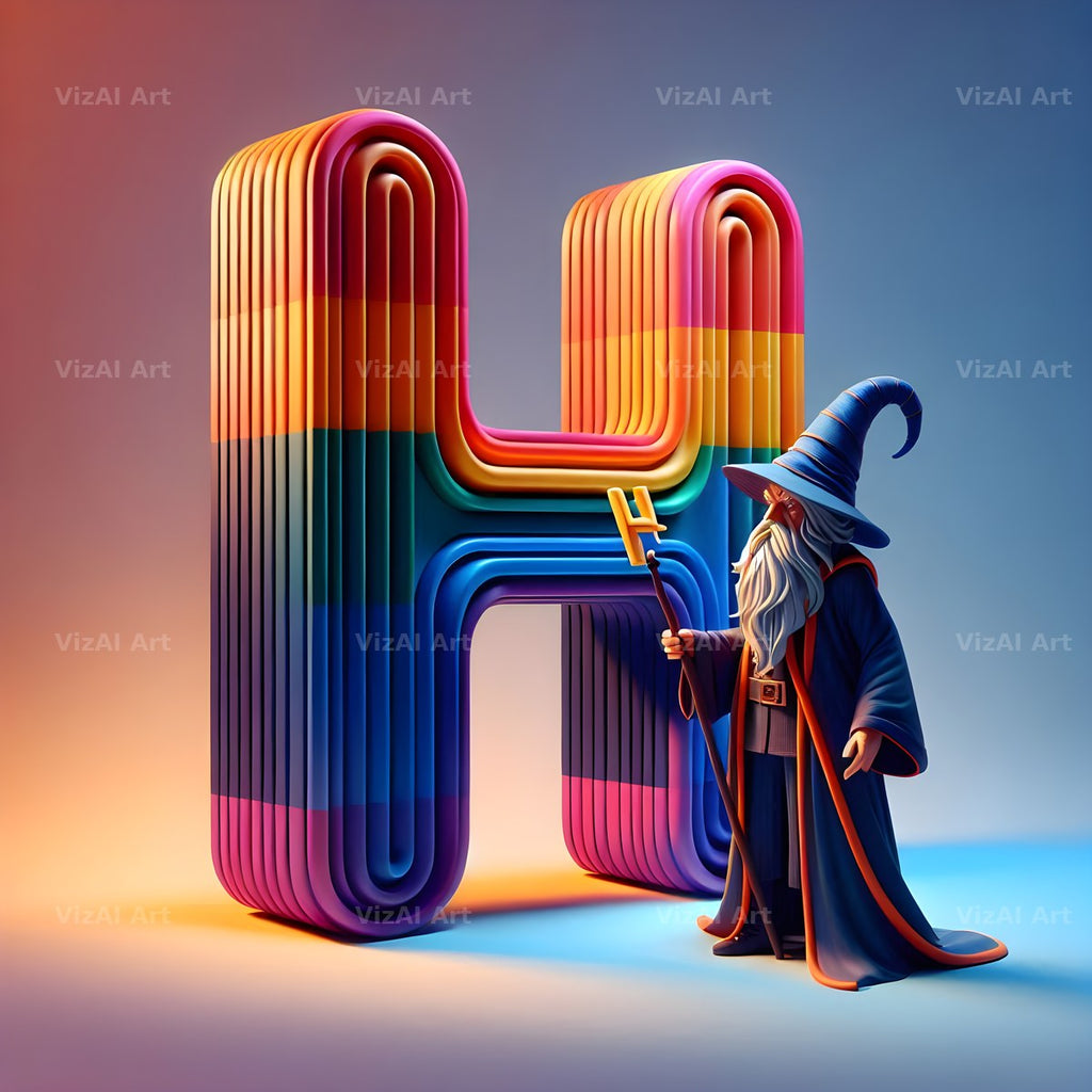Wizard Spell Night alphabet letter H