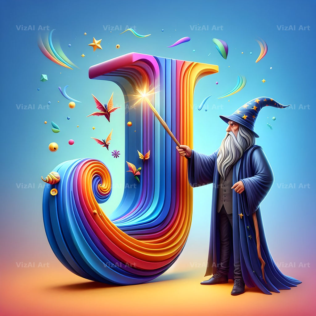Wizard Spell Night alphabet letter J