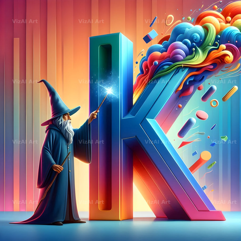 Wizard Spell Night alphabet letter K