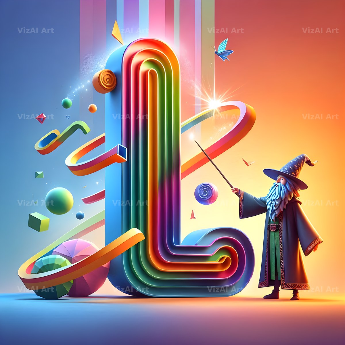 Wizard Spell Night alphabet letter L