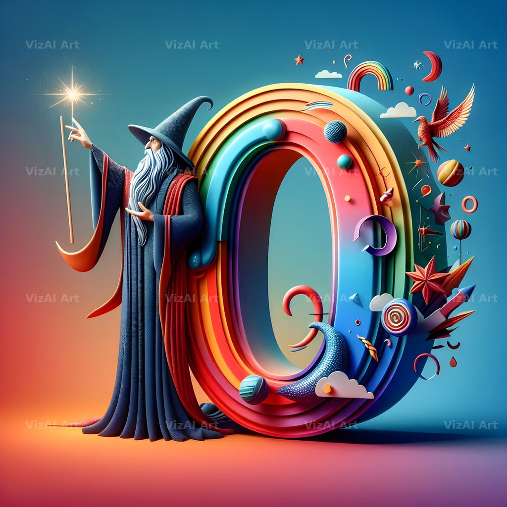 Wizard Spell Night alphabet letter O