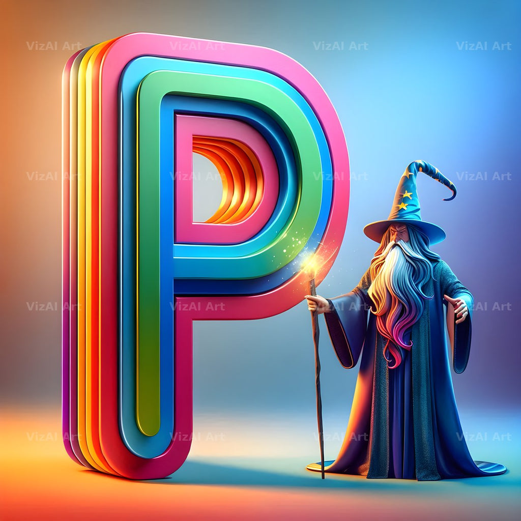 Wizard Spell Night alphabet letter P