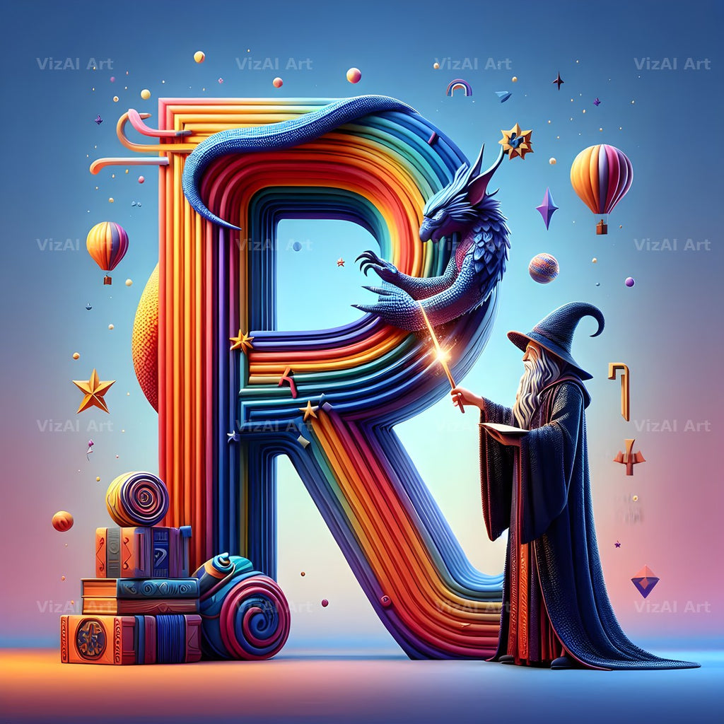 Wizard Spell Night alphabet letter R