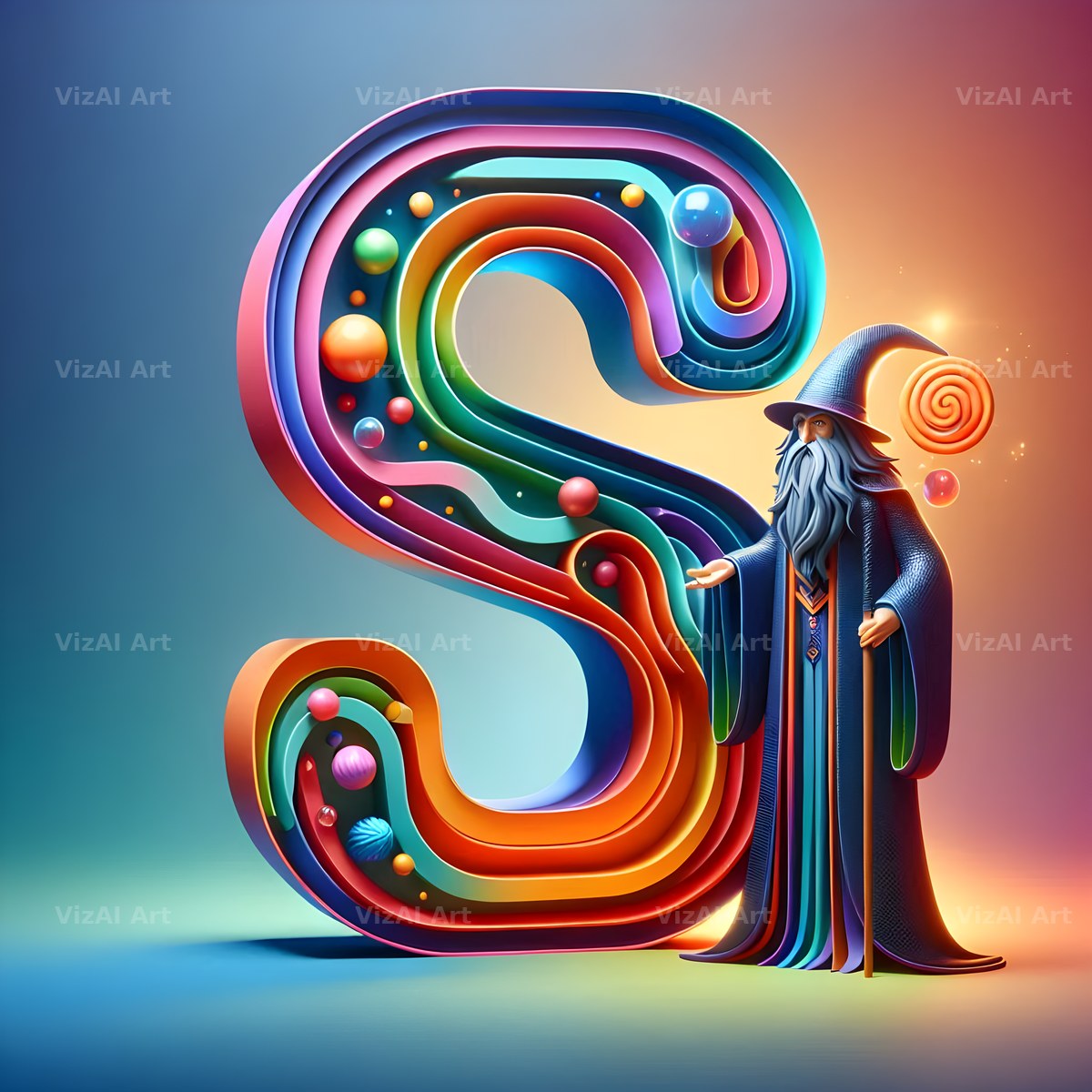 Wizard Spell Night alphabet letter S