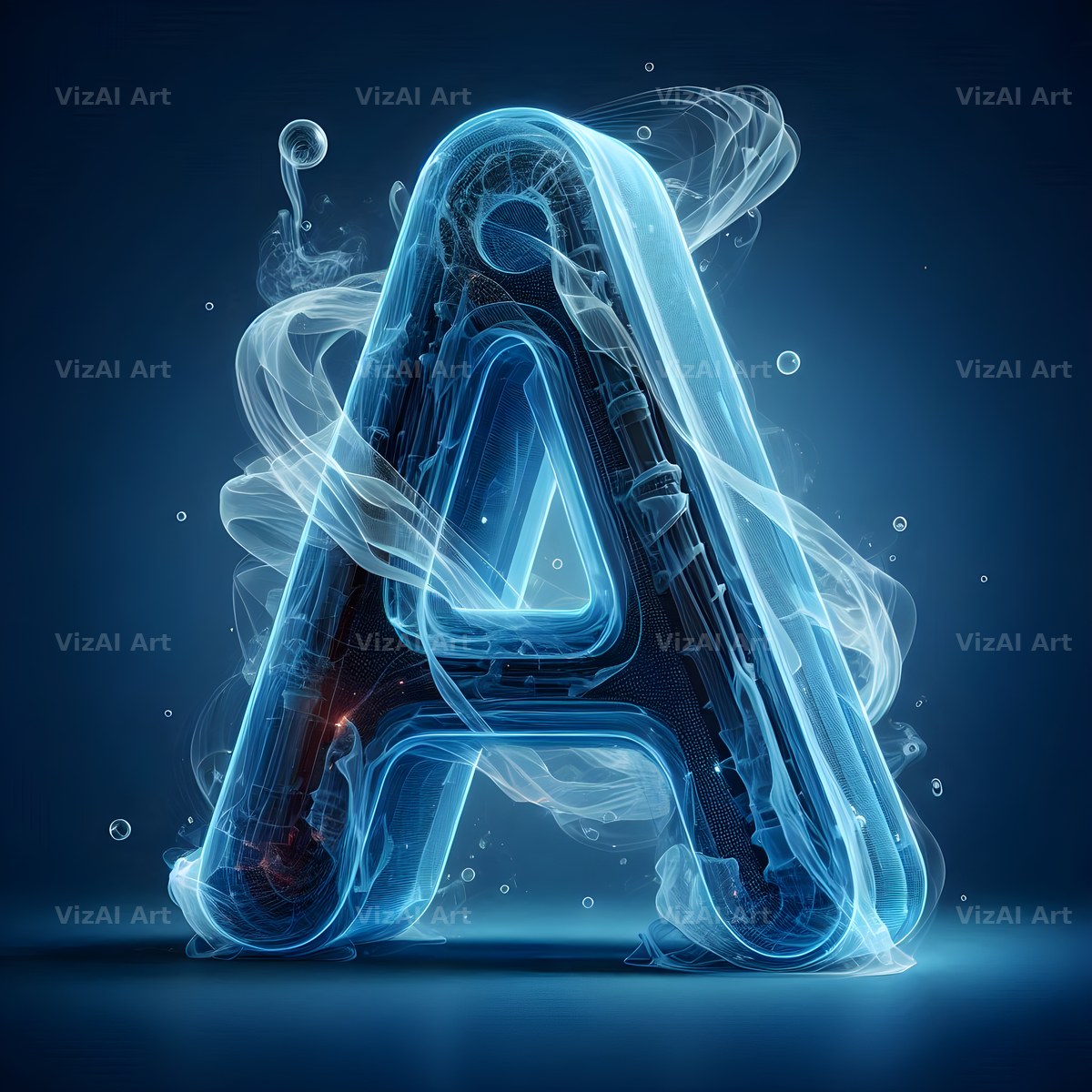 X-Ray Skeleton Scan alphabet letter A