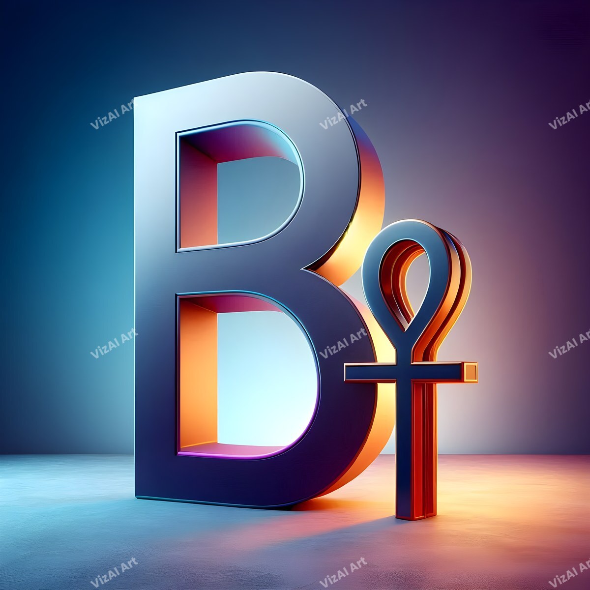 Ankh alphabet letter B