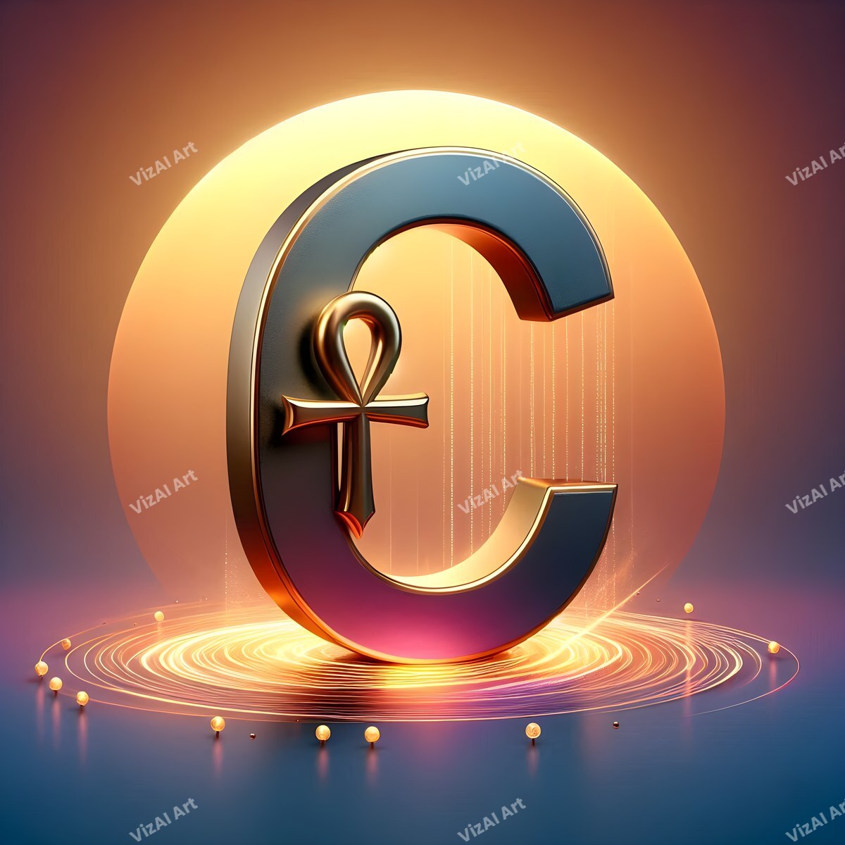 Ankh alphabet letter C