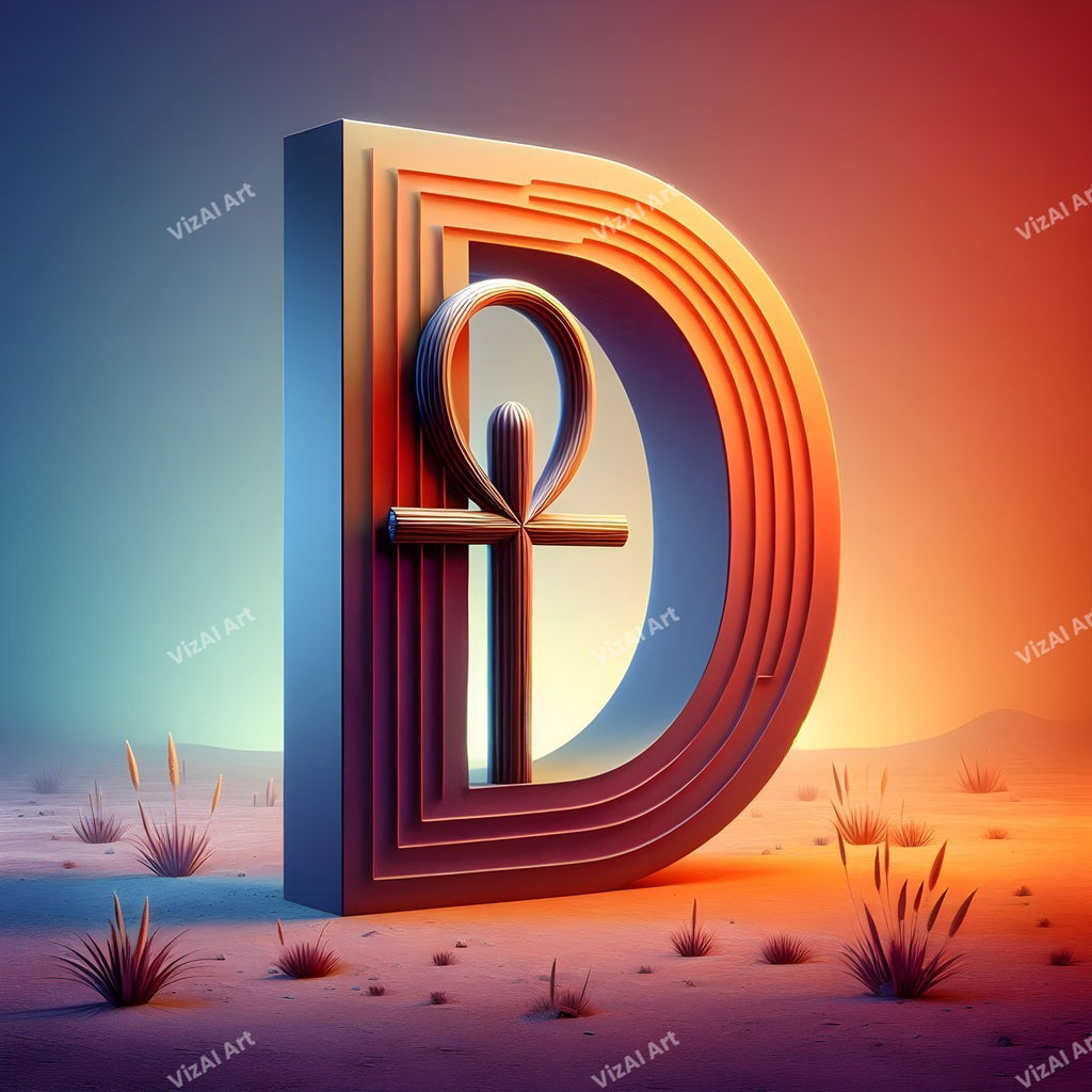 Ankh alphabet letter D