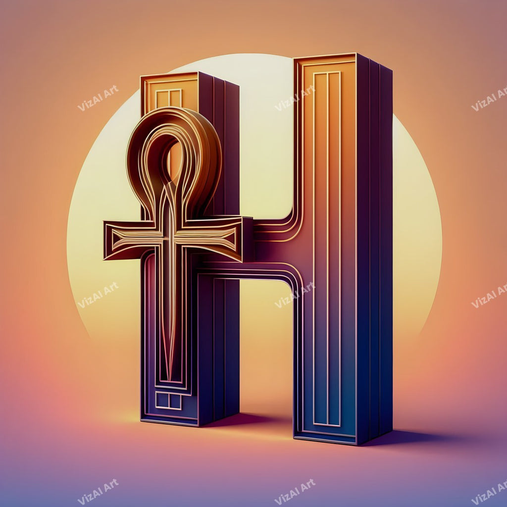 Ankh alphabet letter H