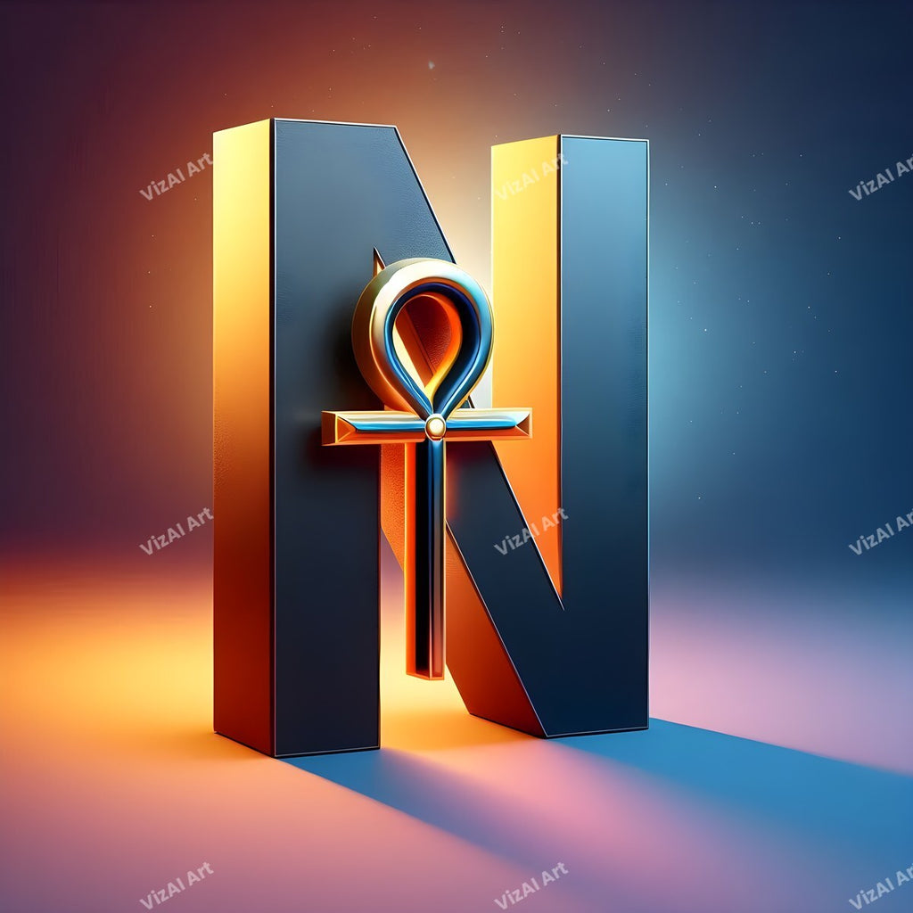 Ankh alphabet letter N