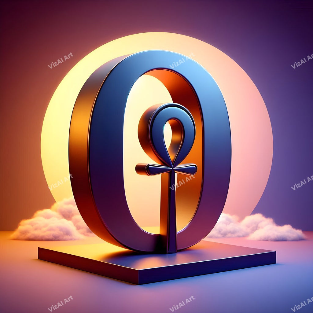 Ankh alphabet letter O