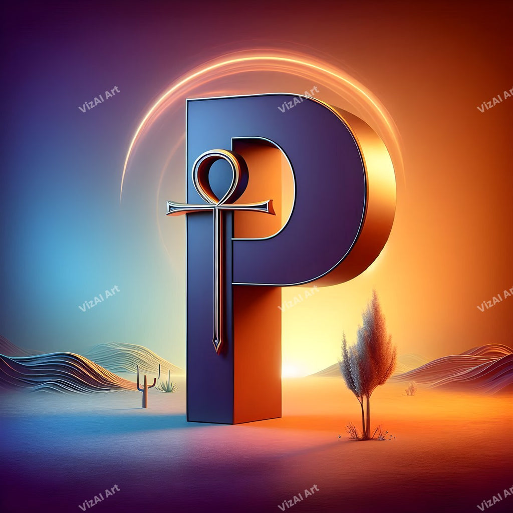 Ankh alphabet letter P