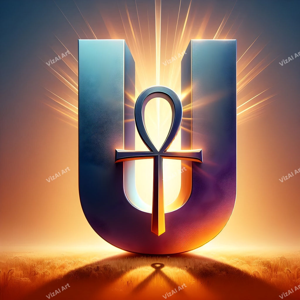 Ankh alphabet letter U