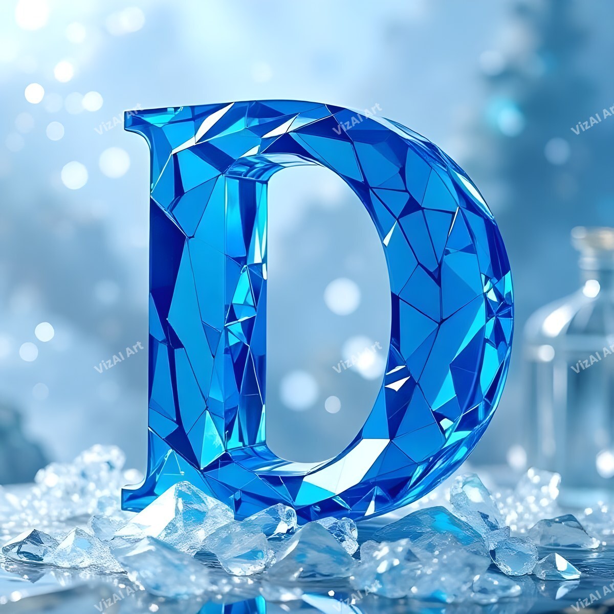 Blue Crystal alphabet letter D