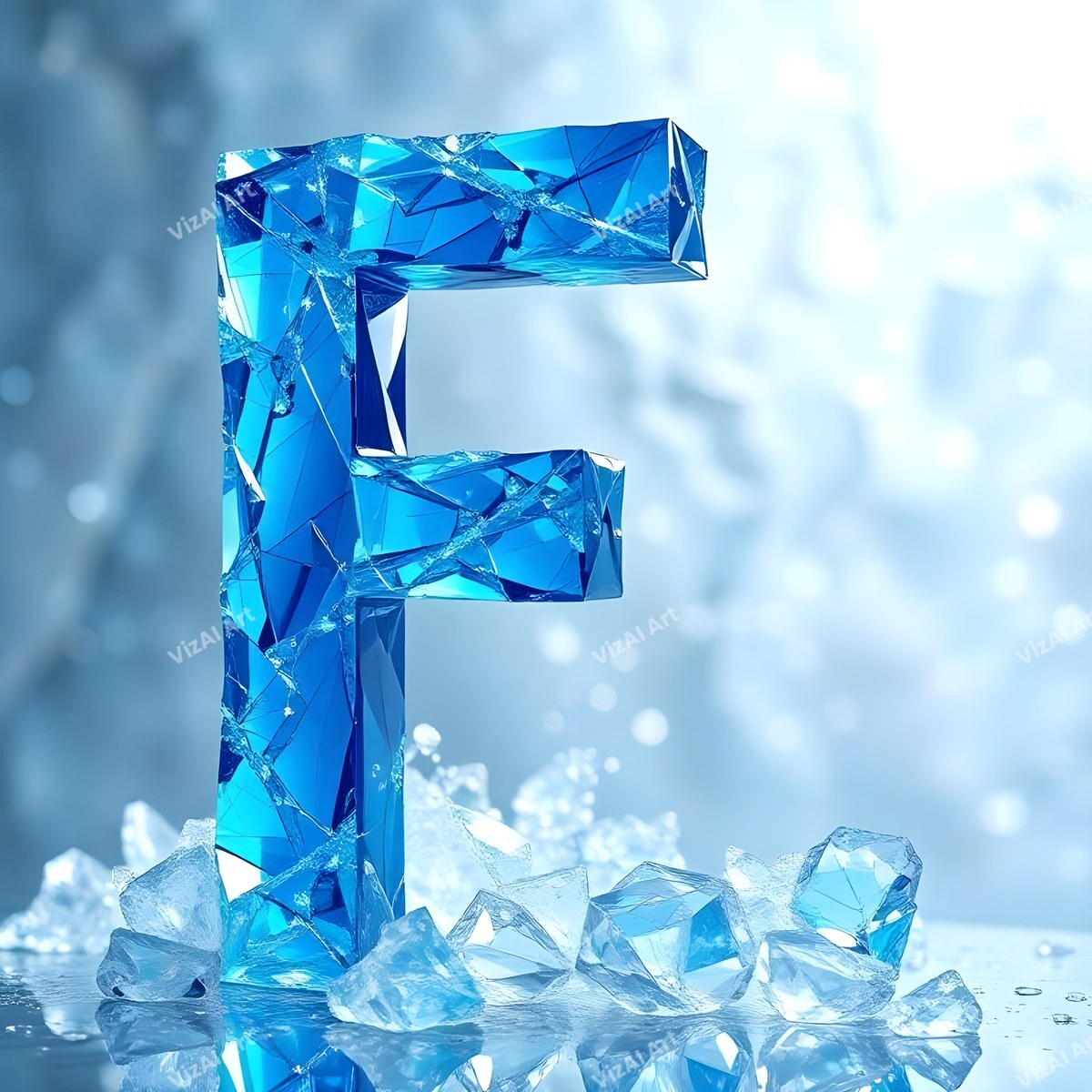 Blue Crystal alphabet letter F