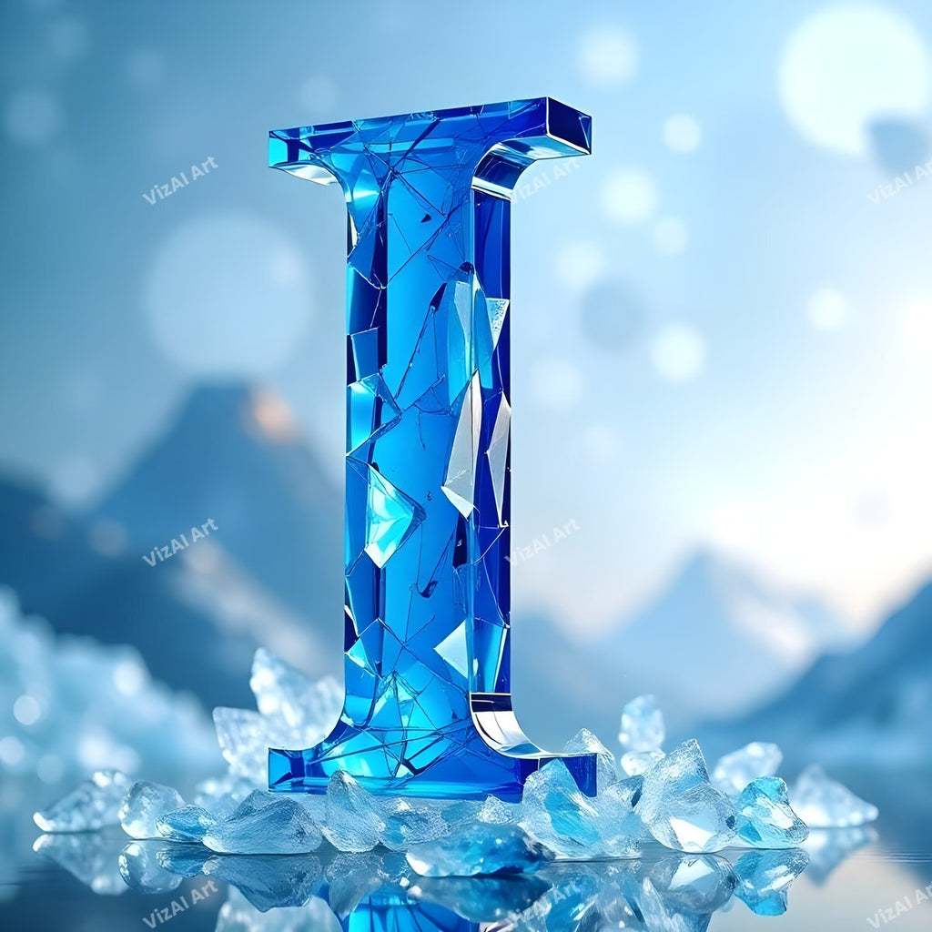 Blue Crystal alphabet letter I