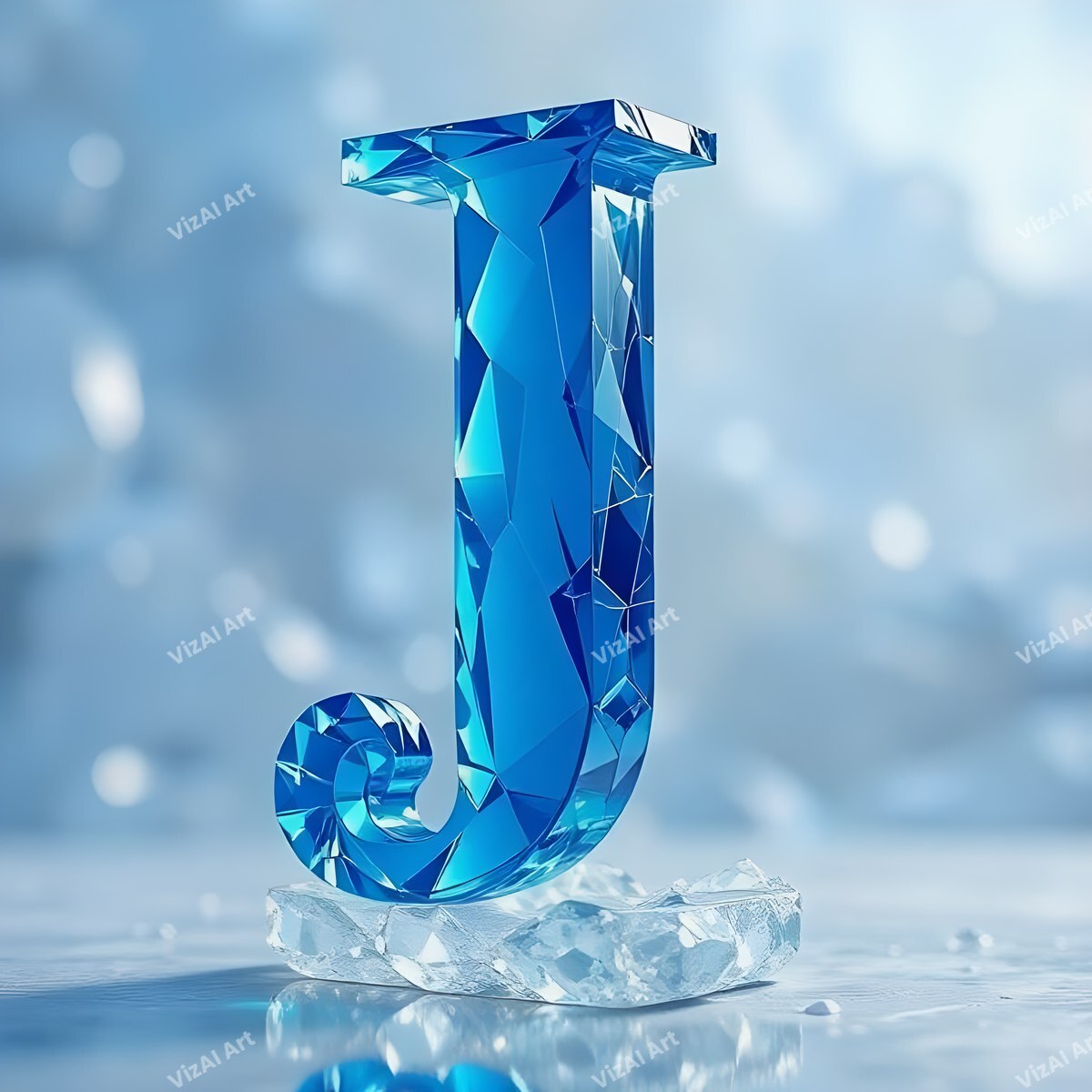 Blue Crystal alphabet letter J