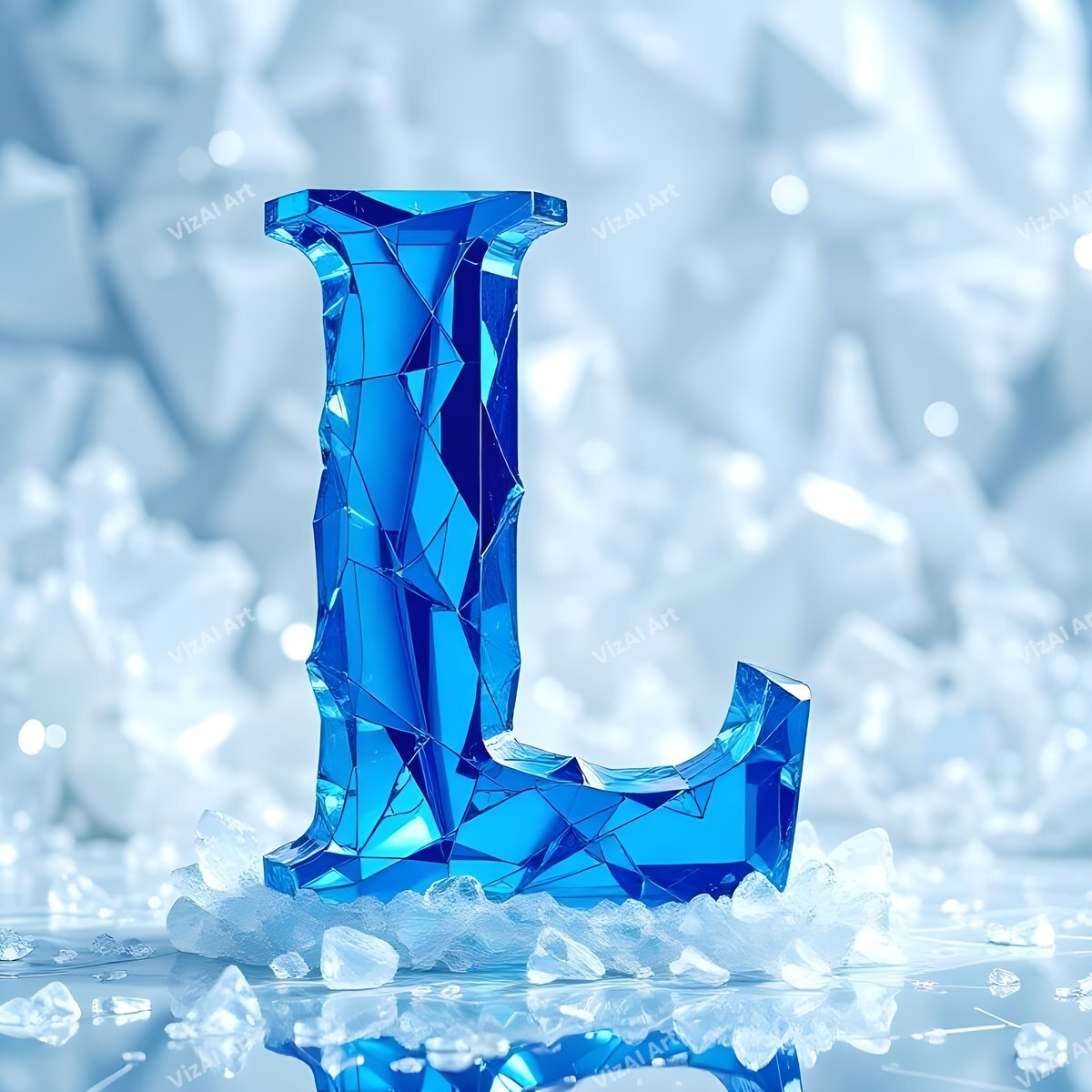 Blue Crystal alphabet letter L