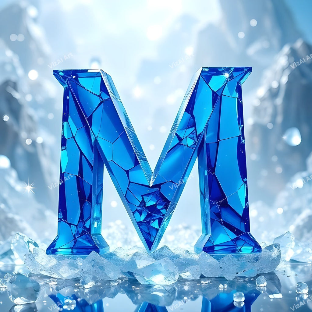Blue Crystal alphabet letter M