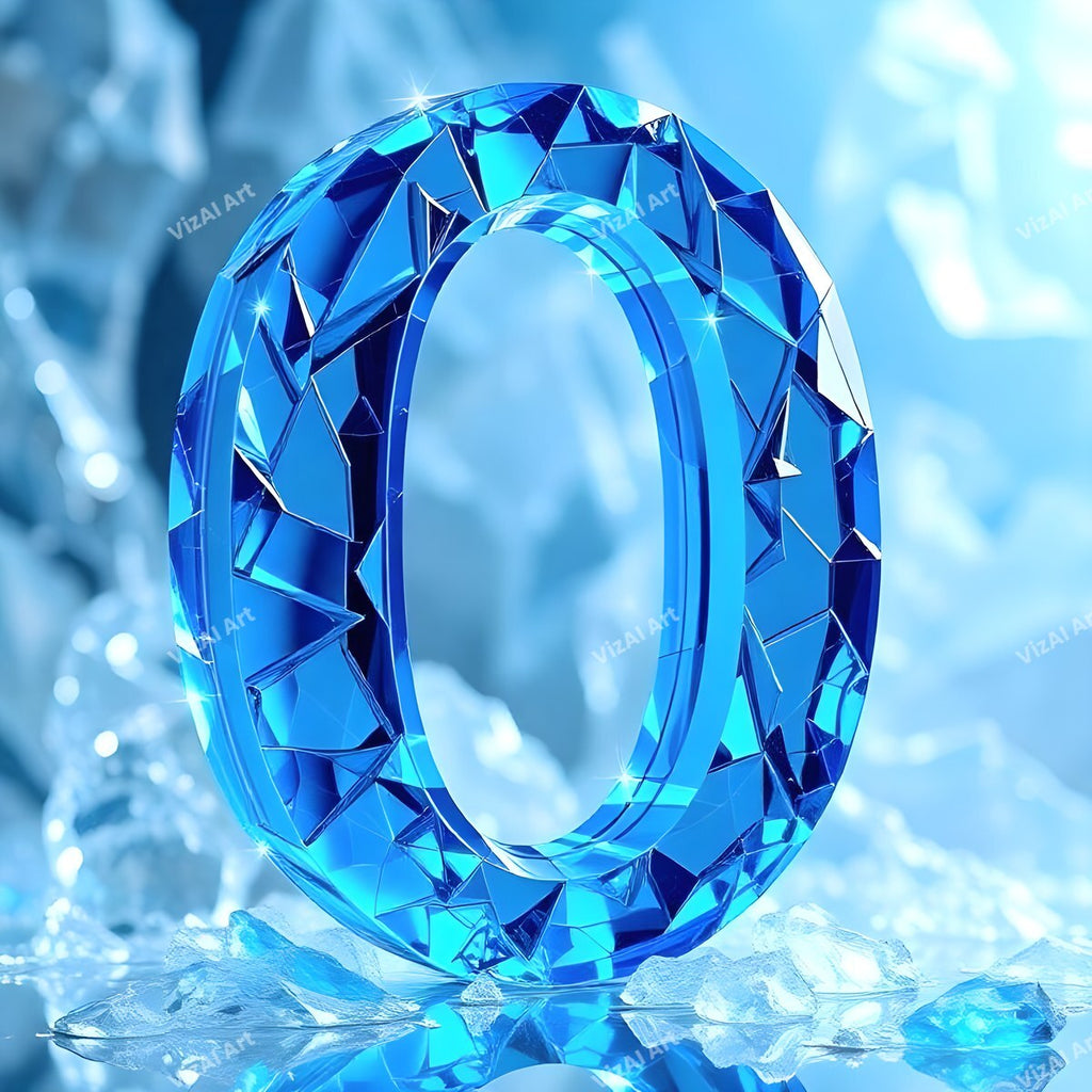 Blue Crystal alphabet letter O