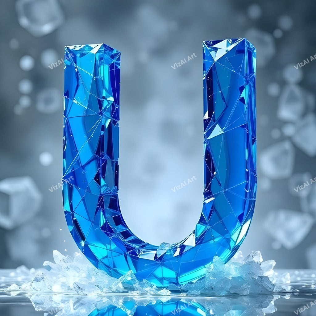 Blue Crystal alphabet letter U